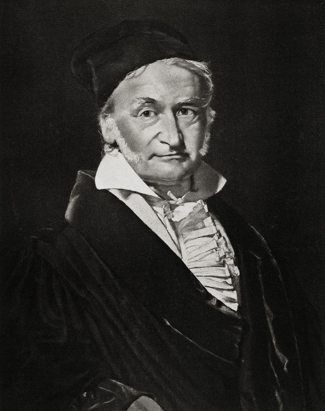 Karl Friedrich Gauss von German School, (19th century)