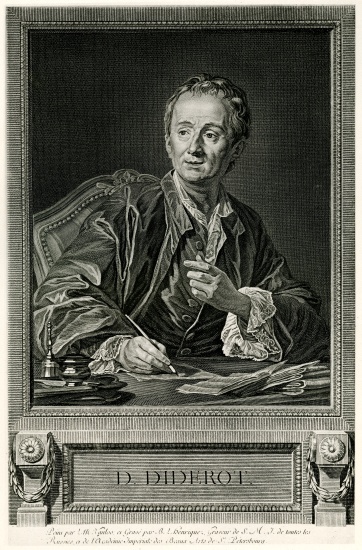 Denis Diderot von German School, (19th century)