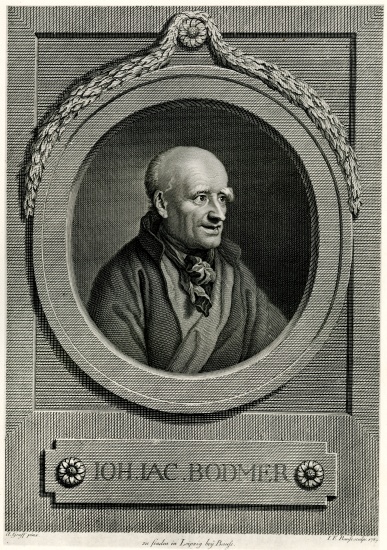 Johann Jacob Bodmer von German School, (19th century)