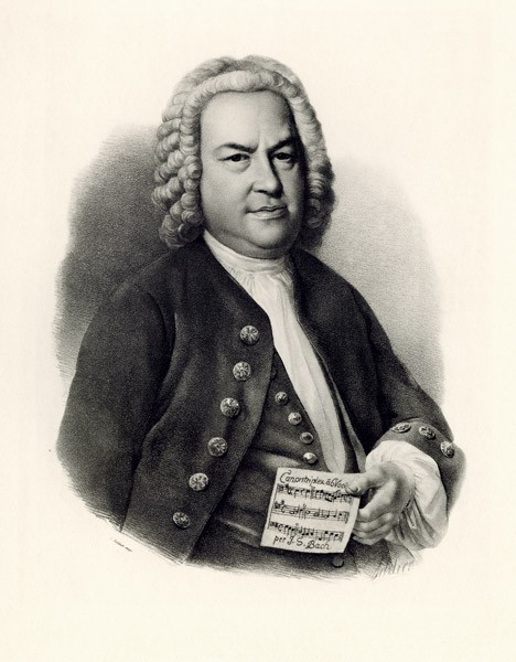 Johann Sebastian Bach von German School, (19th century)