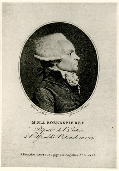 Maximilien Marie Isidore de Robespierre von German School, (19th century)