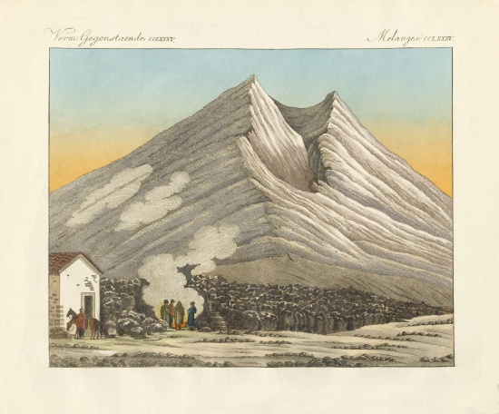 Mount Etna of Sicily von German School, (19th century)