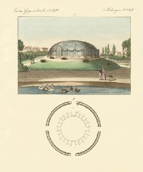 The cupola-shaped building in the zoological garden of Surrey