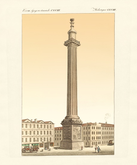 The monument in London von German School, (19th century)