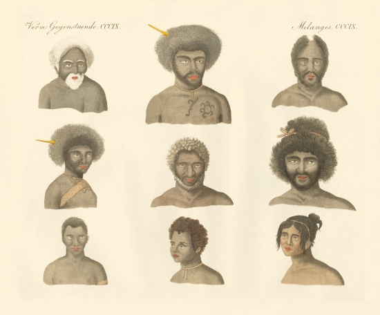 The Papuans von German School, (19th century)