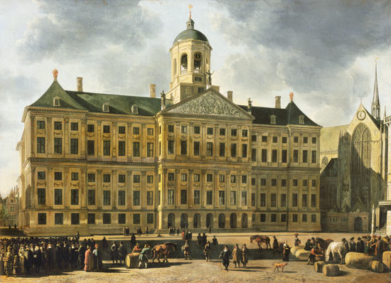 Das Rathaus von Amsterdam. von Gerrit Adriaensz Berckheyde