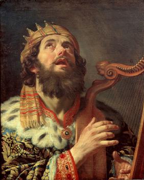 König David mit Harfe 1622