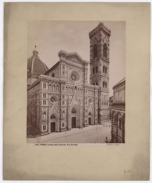 Firenze: Facciata della Cattedrale, No. 5407 von Giacomo Brogi