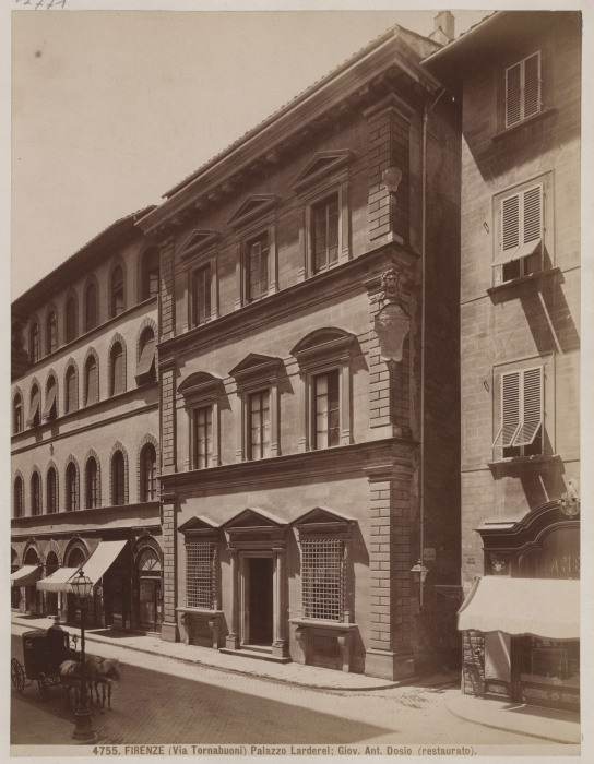 Firenze: Palazzo Larderel (Via Tornabuoni), Giov. Ant. Dosio (restaurato), No. 4755 von Giacomo Brogi