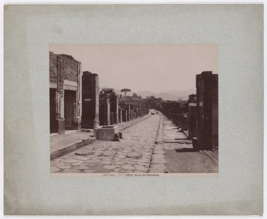 Pompei: Strada dell Abbondanza, No. 5033 von Giacomo Brogi