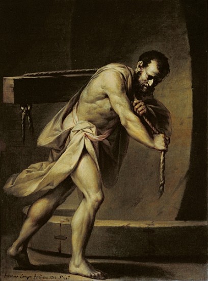 Samson in the treadmill von Giacomo Zampa