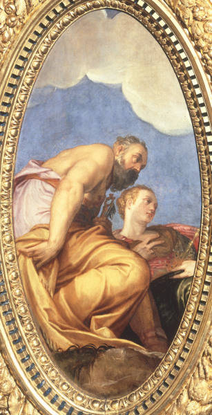 G.G.Zelotti, Janus und Juno von Giovanni Battista  Zelotti