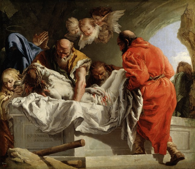 Die Grablegung Christi von Giandomenico Tiepolo
