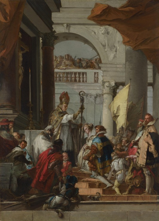 Die Hochzeit Friedrich Barbarossas mit Beatrix von Burgund von Giandomenico Tiepolo
