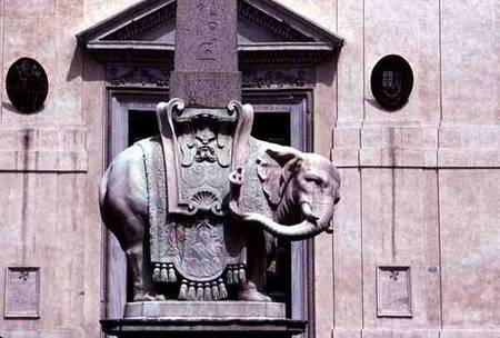 An Elephant supporting an Obelisk von Gianlorenzo Bernini