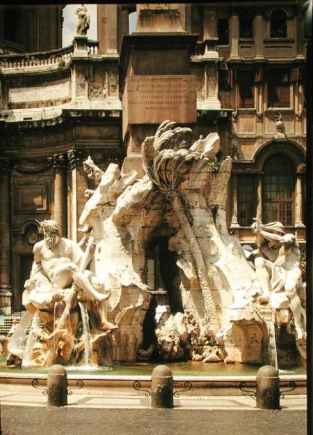 The Four Rivers Fountain, 1648-51 von Gianlorenzo Bernini