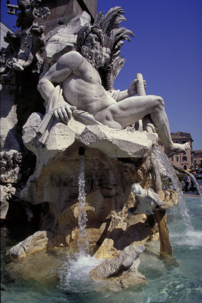 Rome, Fontana dei Fiumi, Ganges / Photo von Gianlorenzo Bernini