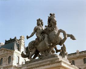 Louis XIV / Equestr.Statue aft.Bernini
