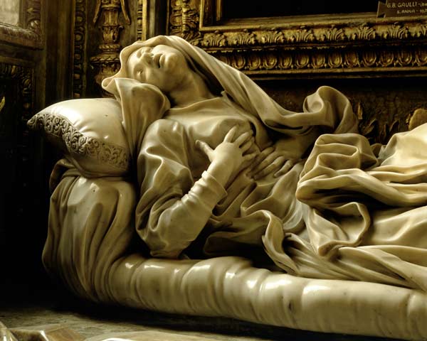 Death of the Blessed Ludovica Albertoni, from the Altieri Chapel von Gianlorenzo Bernini