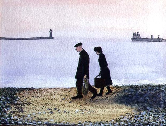 Evening Tide, Cornwall, 1982  von  Gillian  Lawson