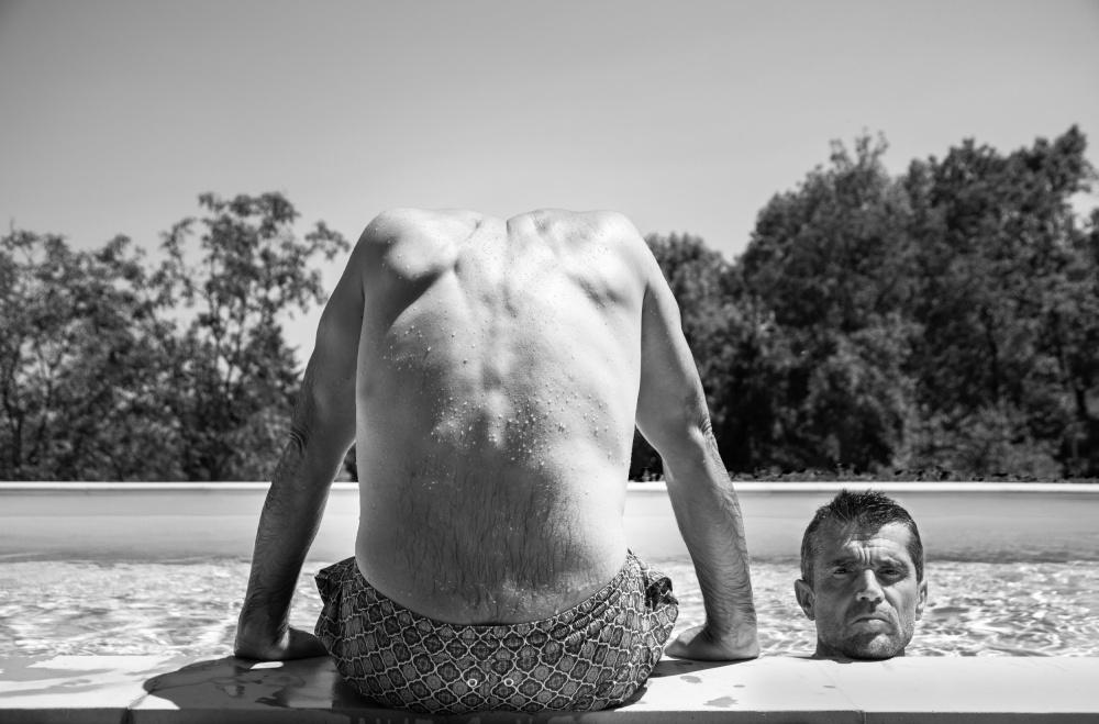 Sommerliches Selbstporträt von Giorgio Toniolo