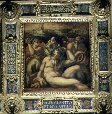 Allegory of the Chianti region from the ceiling of the Salone dei Cinquecento von Giorgio Vasari