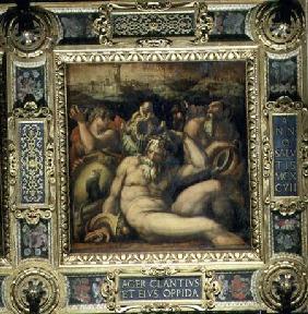 Allegory of the Chianti region from the ceiling of the Salone dei Cinquecento 1565