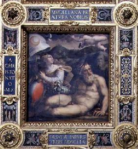 Allegory of the town of Fiesole from the ceiling of the Salone dei Cinquecento 1565