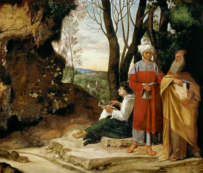 Die drei Philosophen von Giorgione (eigentl. Giorgio Barbarelli oder da Castelfranco)