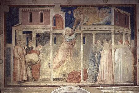 The Ascension of St. John the Evangelist, from the Peruzzi Chapel von Giotto (di Bondone)