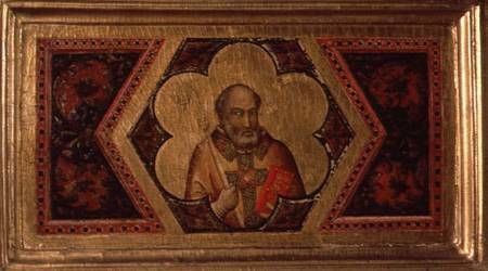 Bishop from the Coronation of the Virgin Polyptych (far left predella) von Giotto (di Bondone)