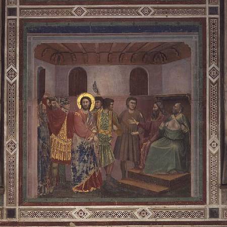 Christ Before Caiaphas von Giotto (di Bondone)