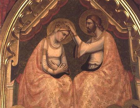 Coronation of the Virgin Polyptych (detail of centre panel) von Giotto (di Bondone)