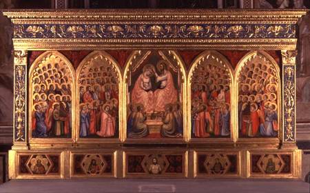 Coronation of the Virgin Polyptych (panel) von Giotto (di Bondone)