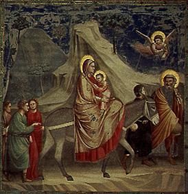 Die Flucht nach Ägypten von Giotto (di Bondone)