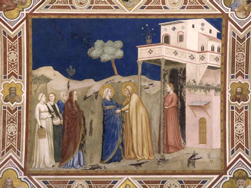Die Heimsuchung von Giotto (di Bondone)