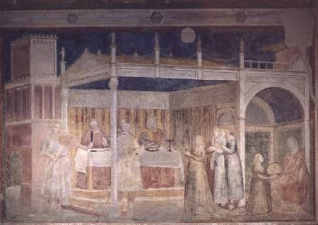 Herod's Banquet, from the Peruzzi Chapel von Giotto (di Bondone)