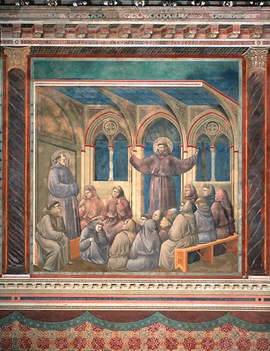 Der hl. Franziskus erscheint den Bruedern in Arles von Giotto (di Bondone)