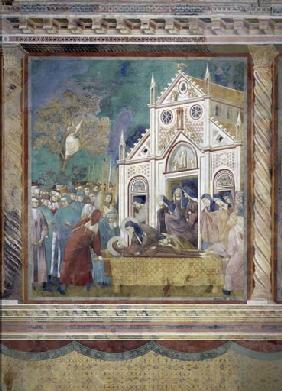 Die Klarissen nehmen Abschied von dem toten hl. Franziskus 1295