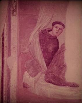 Monk, detail from the Life of St. Francis cycle, Bardi Chapel c.1340