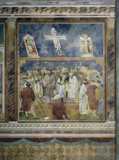 Der unglaeubige Hieronymus ueberzeugt sich von der Echtheit der Wundmale des hl. Franziskus von Giotto (di Bondone)