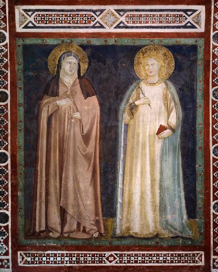 Die Heiligen Klara und Elisabeth 1300