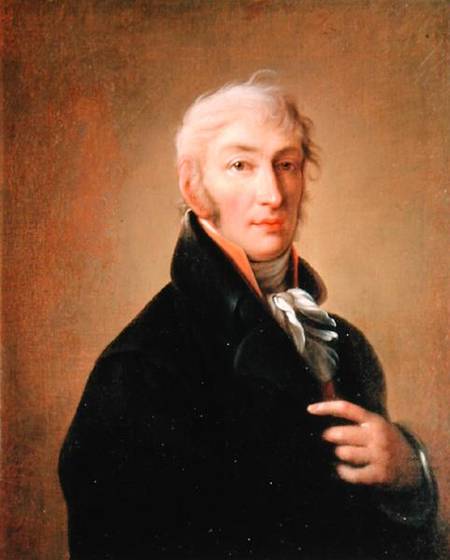 Portrait of Nikolay Mikhaylovich Karamzin (1766-1826) von Giovan Battista Ortolani-Damon