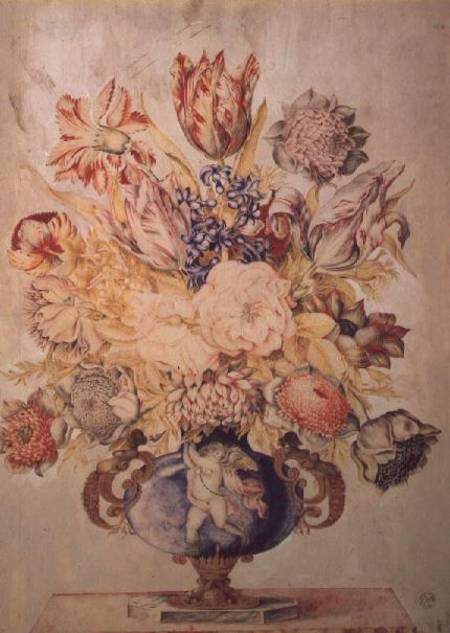 A Vase of Flowers von Giovanna Garzoni