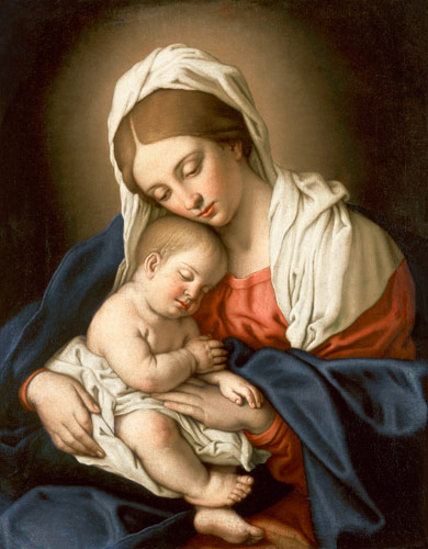 Madonna mit Kind. von Giovan Battista detto "Il Sassoferrato" Salvi