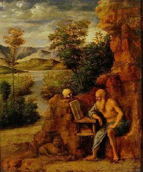 St. Jerome, c.1500 (oil on panel) 16th