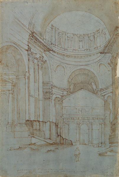 View in New St. Peter's in Rome von Giovanni Battista Naldini
