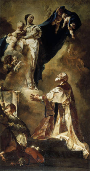 G.B.Piazzetta, Maria erscheint Filippo von Giovanni Battista Piazzetta