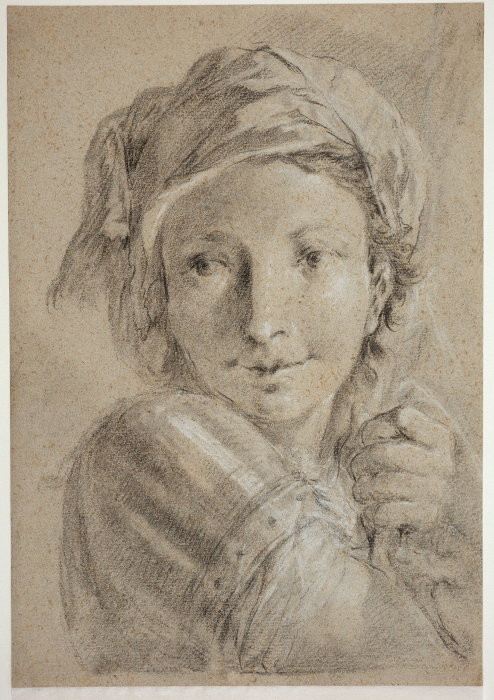 Kopf eines jungen Soldaten von Giovanni Battista Piazzetta