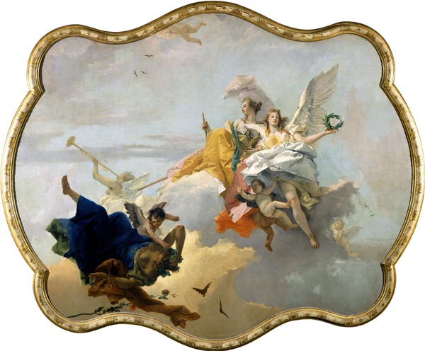 Triumph of Virtue and Nobility von Giovanni Battista Tiepolo